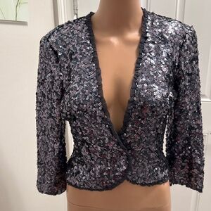 Beautiful Bebe Sparkling Jacket Sz 2